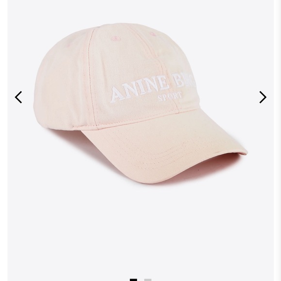 NEW NWT ANINE BING Jeremy Baseball Cap in Washed Pink One Size - Picture 3 of 5